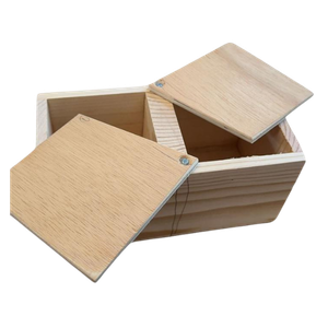 Dual-Swivel Wooden Keepsake Box